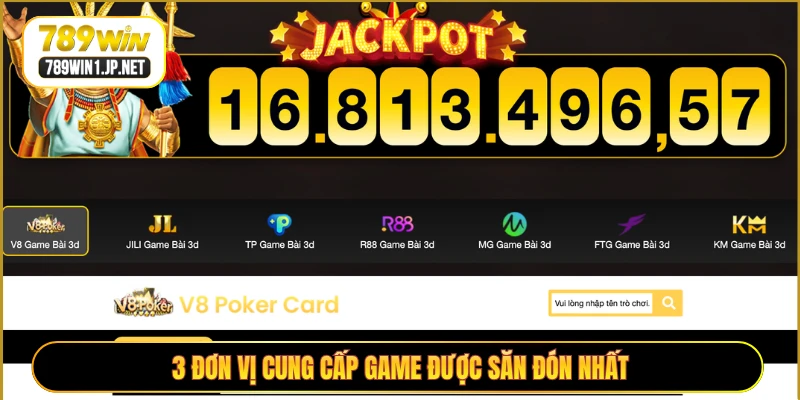 3 đơn vị cung cấp game được săn đón nhất