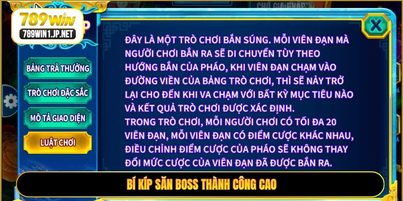 Bí kíp săn boss thành công cao