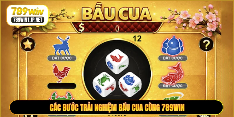 Các bước trải nghiệm bầu cua cùng 789WIN