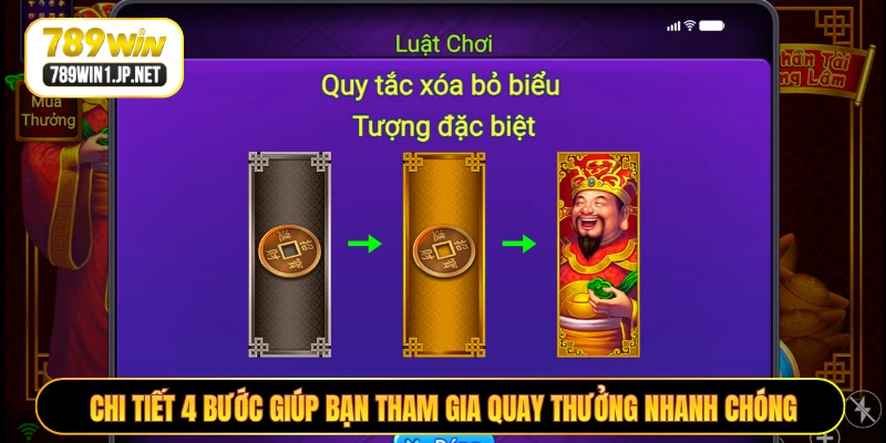 Chi tiết 4 bước giúp bạn tham gia quay thưởng nhanh chóng