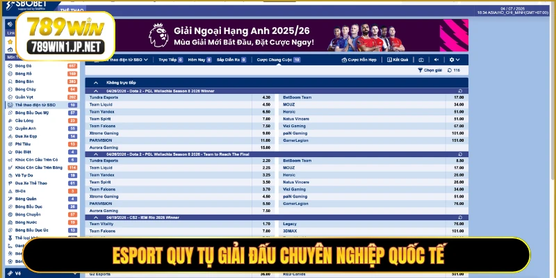 Esport quy tụ giải đấu chuyên nghiệp quốc tế