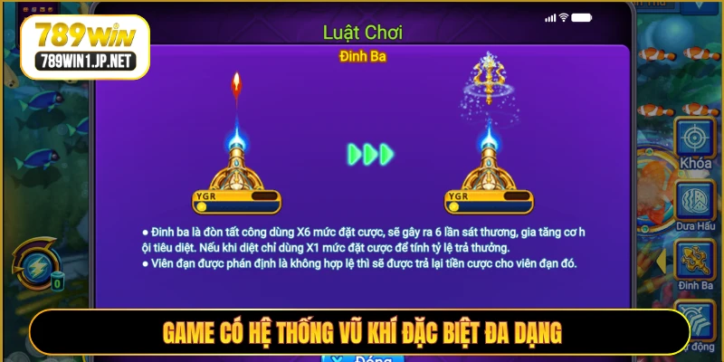 Game có hệ thống vũ khí đặc biệt đa dạng