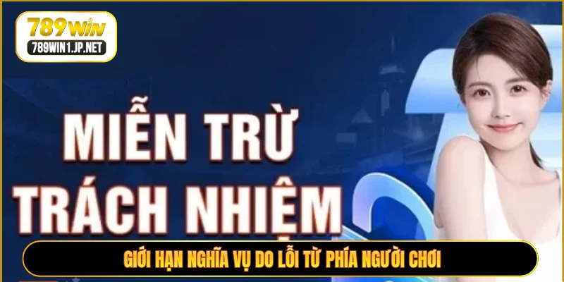 Giới hạn nghĩa vụ do lỗi từ phía người chơi