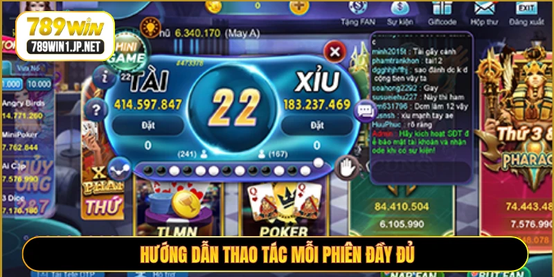 Hướng dẫn thao tác mỗi phiên đầy đủ