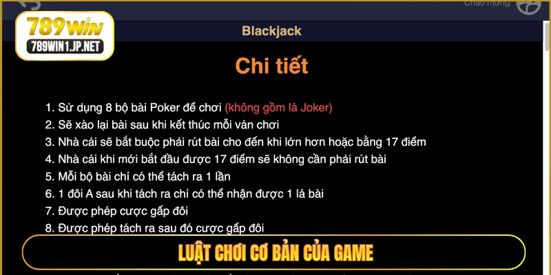 Luật chơi cơ bản của game