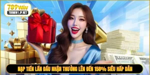 Nạp Tiền Lần Đầu Nhận Thưởng Lên Đến 158% Siêu Hấp Dẫn