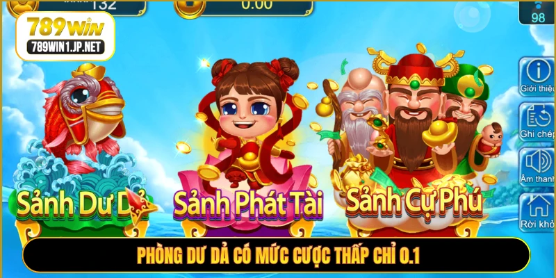 Phòng dư dả có mức cược thấp chỉ 0.1