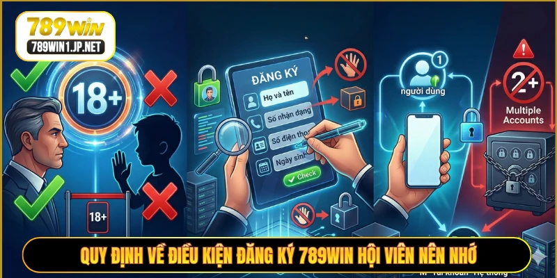 Quy định về điều kiện đăng ký 789WIN hội viên nên nhớ