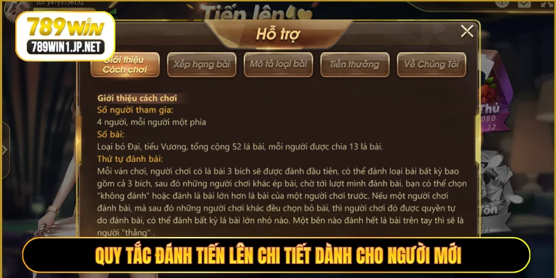Quy tắc đánh Tiến Lên chi tiết dành cho người mới