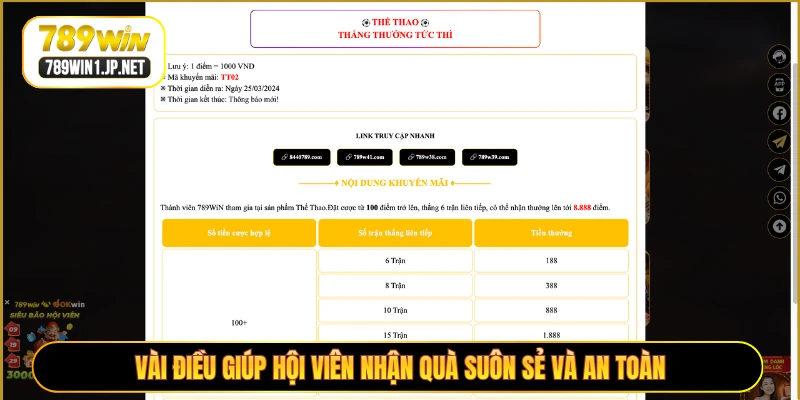 Vài điều giúp hội viên nhận quà suôn sẻ và an toàn